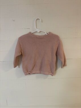 Grayson Collective Baby Pink Knit Sweater 12M Cotton Blend